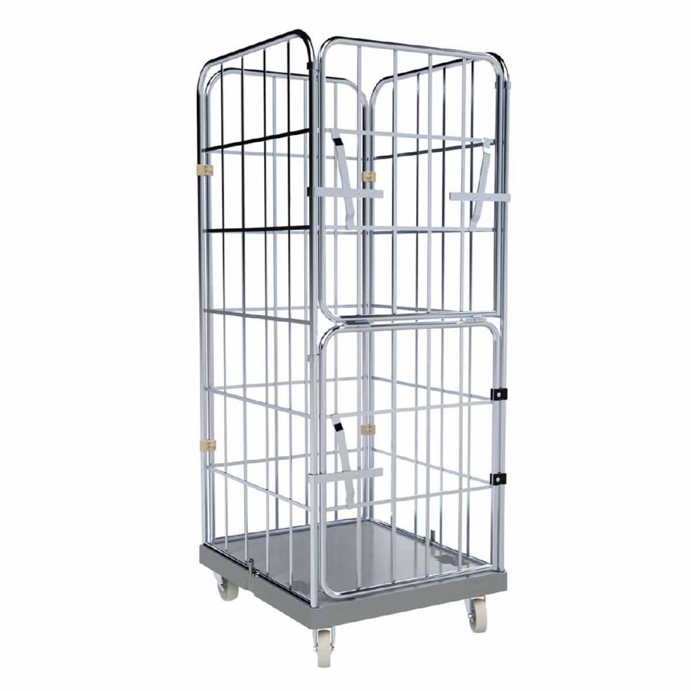 Produktbild ESB Rollbehälter 1650 KU geschlossene Ladefläche grau H 1830 mm