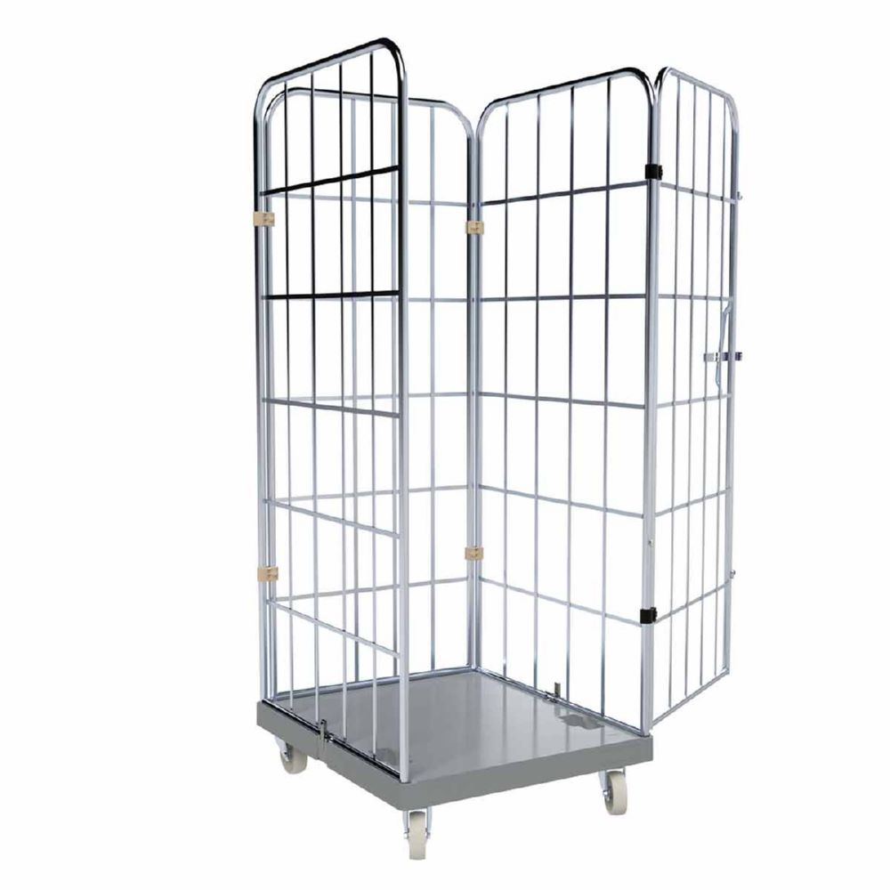 Produktbild ESB Rollbehälter 1650 KU geschlossene Ladefläche grau H 1830 mm bild 2