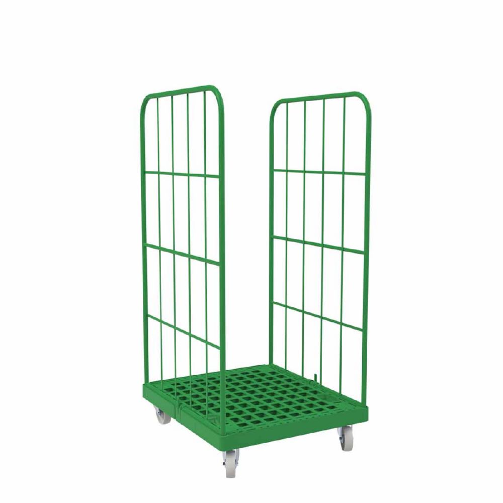 Produktbild ESB Rollbehälter 1350 KU 2 seitig grün 724 x 815 x 1530 mm