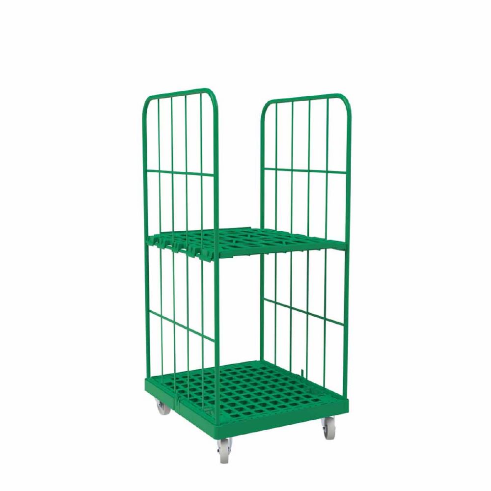 Produktbild ESB Rollbehälter 1450 KU 2 seitig grün 724 x 815 x 1630 mm bild 2