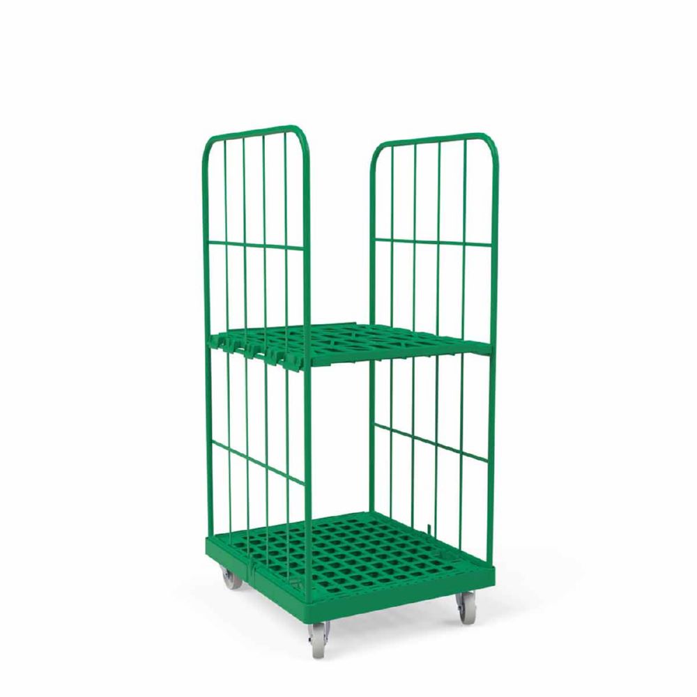 Produktbild ESB Rollbehälter 1450 KU 2 seitig grün 724 x 815 x 1630 mm bild 3