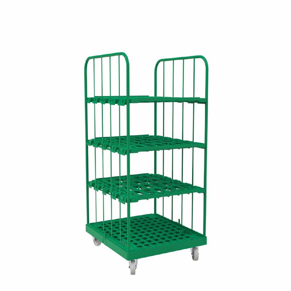 Produktbild ESB Rollbehälter 1450 KU 2 seitig grün 724 x 815 x 1630 mm bild 4