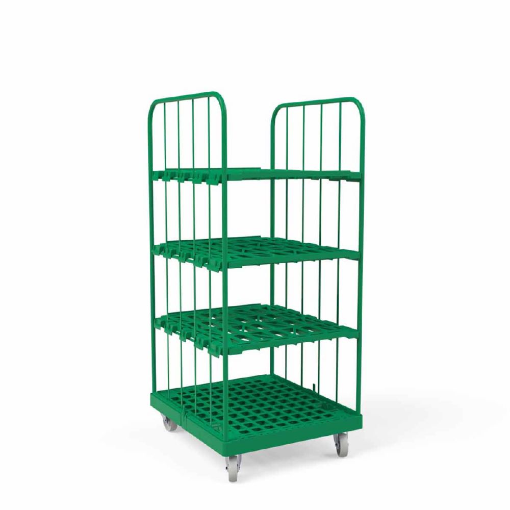 Produktbild ESB Rollbehälter 1450 KU 2 seitig grün 724 x 815 x 1630 mm bild 5