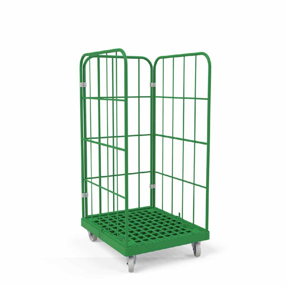 Produktbild ESB Rollbehälter 1350 KU 3 seitig grün 724 x 815 x 1530 mm bild 2