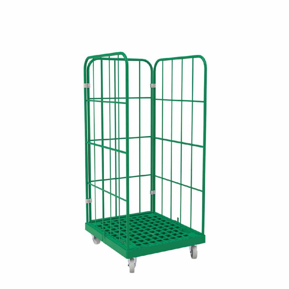 Produktbild ESB Rollbehälter 1450 KU grün Maße 724 x 815 x 1630 mm