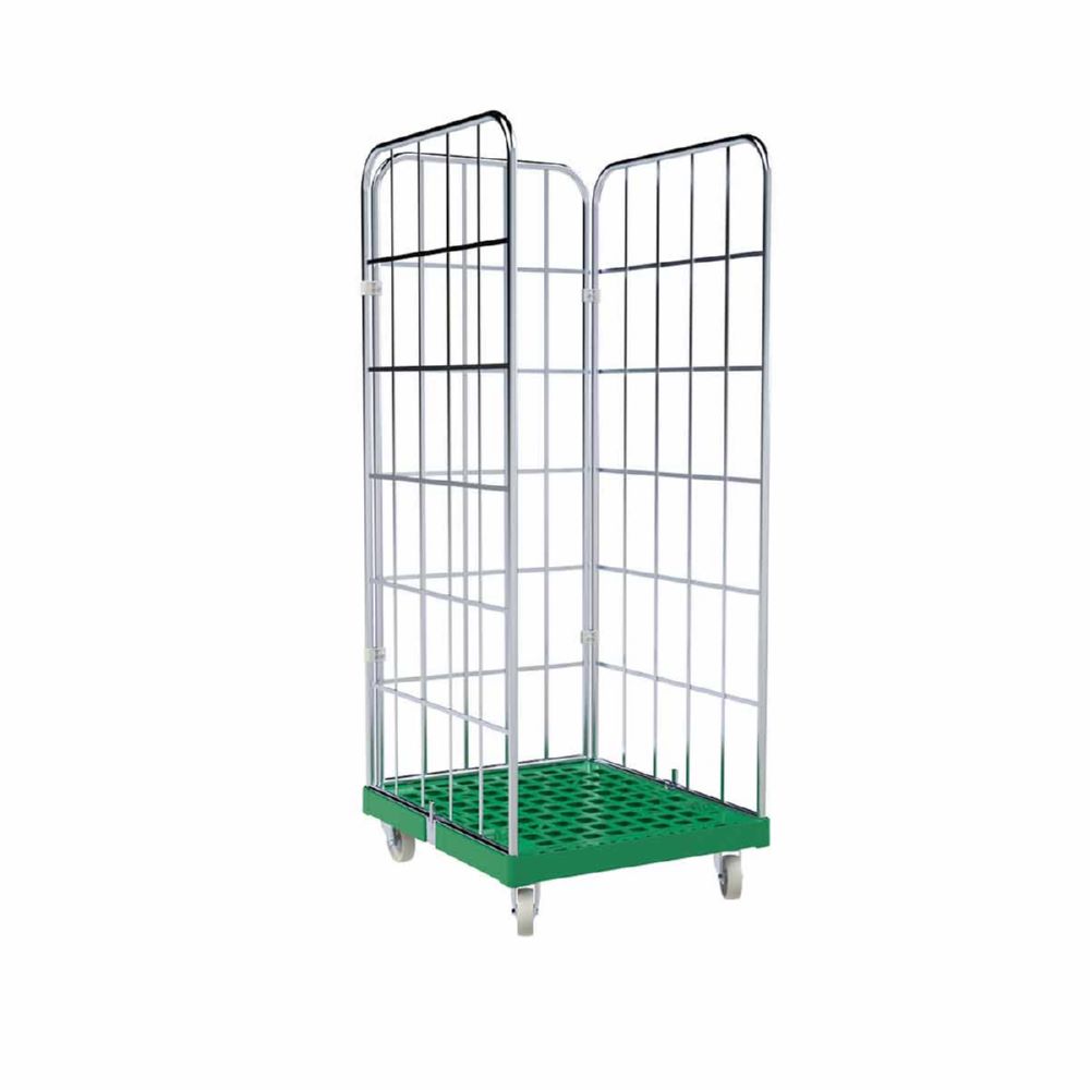 Produktbild ESB Rollbehälter 1650 KU grün Maße 724 x 815 x 1830 mm