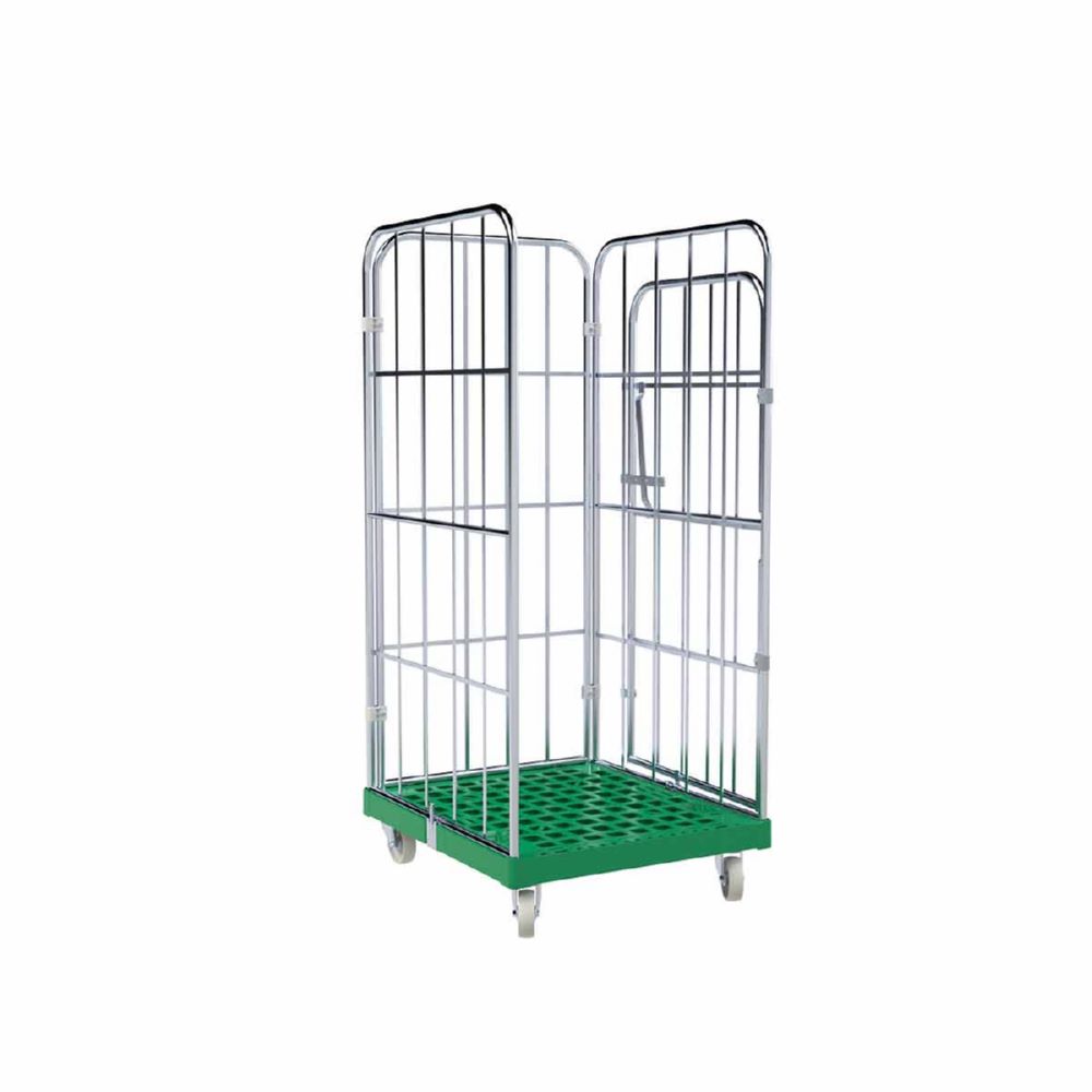 Produktbild ESB Rollbehälter 1450 KU mit Vorderwand Farbe grün H 1630 mm bild 2