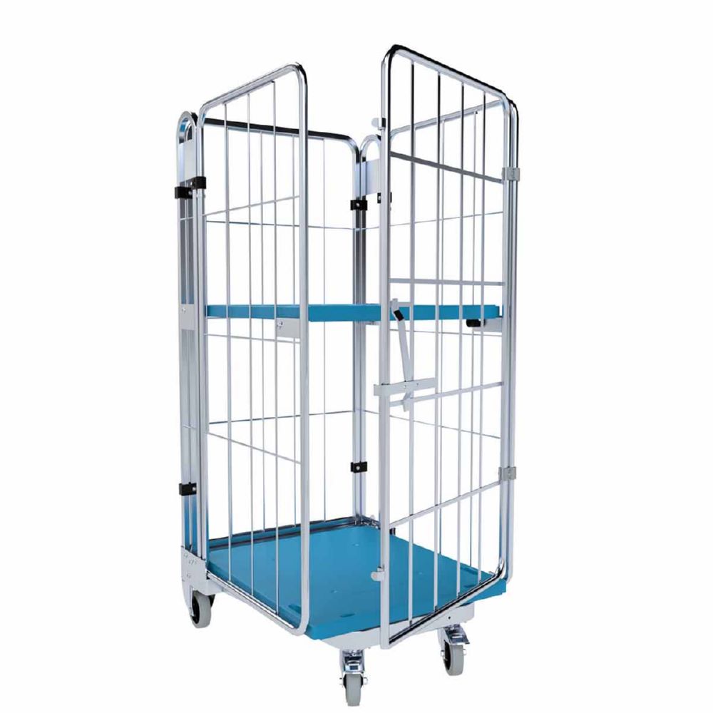 Produktbild ESB Rollbehälter nestbar 1450 KU klappbar 4 seitig H 1660 mm