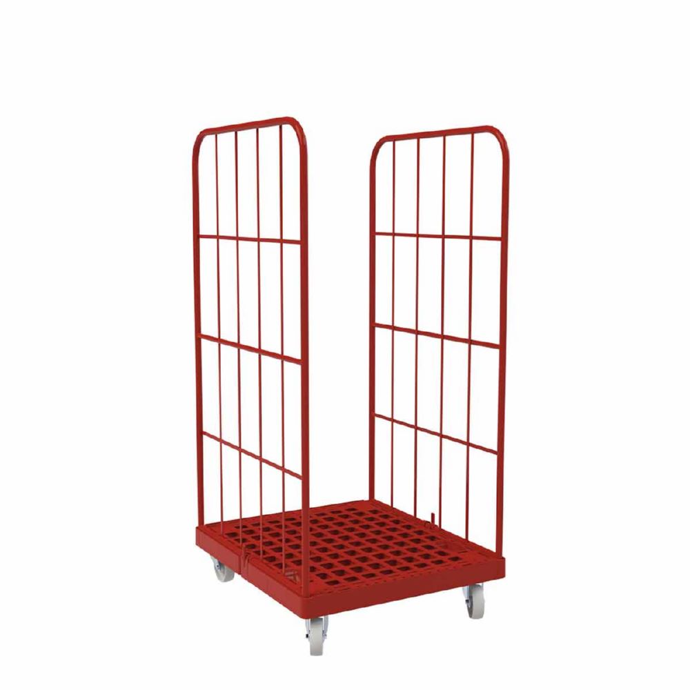 Produktbild ESB Rollbehälter 1350 KU 2 seitig rot 724 x 815 mm