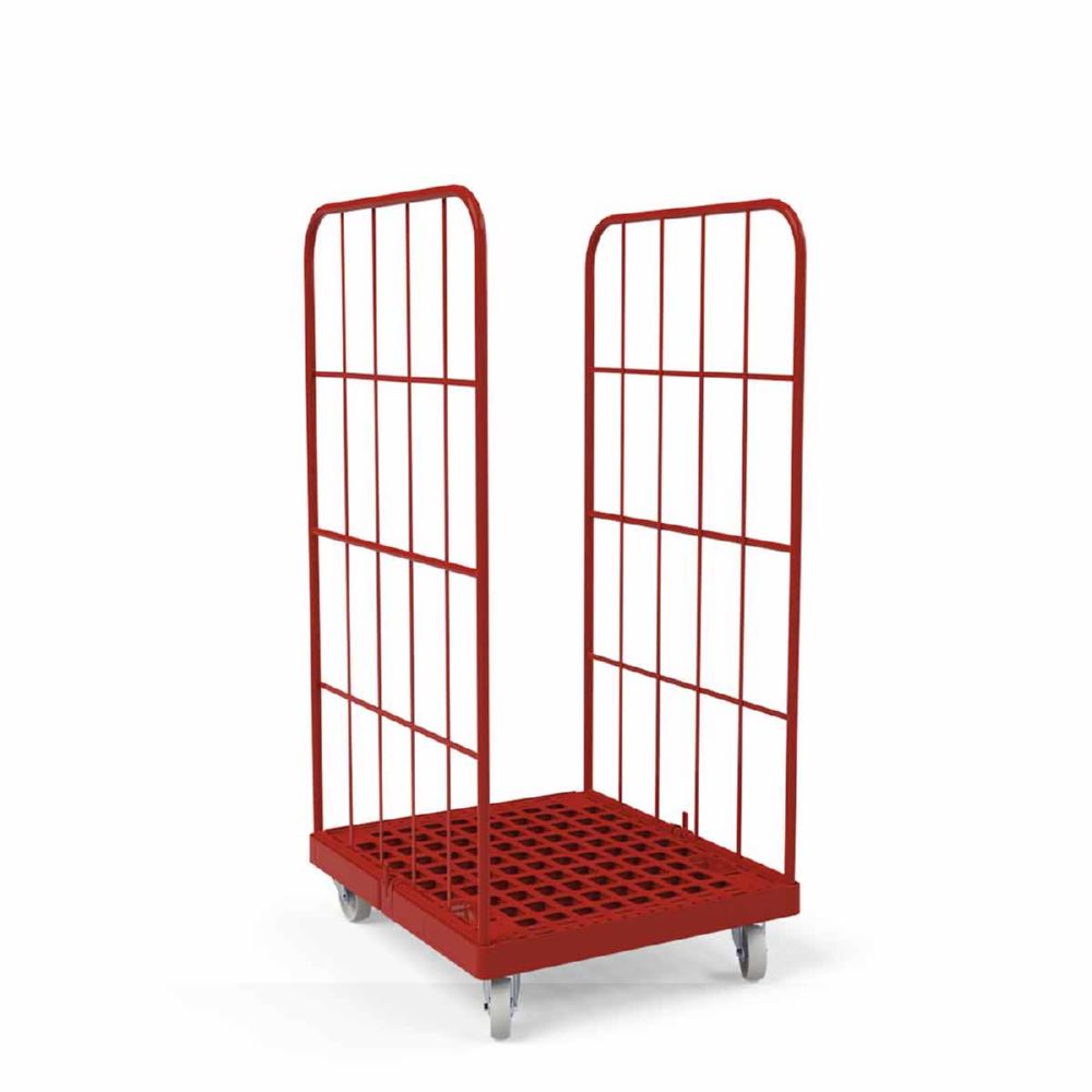 Produktbild ESB Rollbehälter 1350 KU 2 seitig rot 724 x 815 mm bild 2