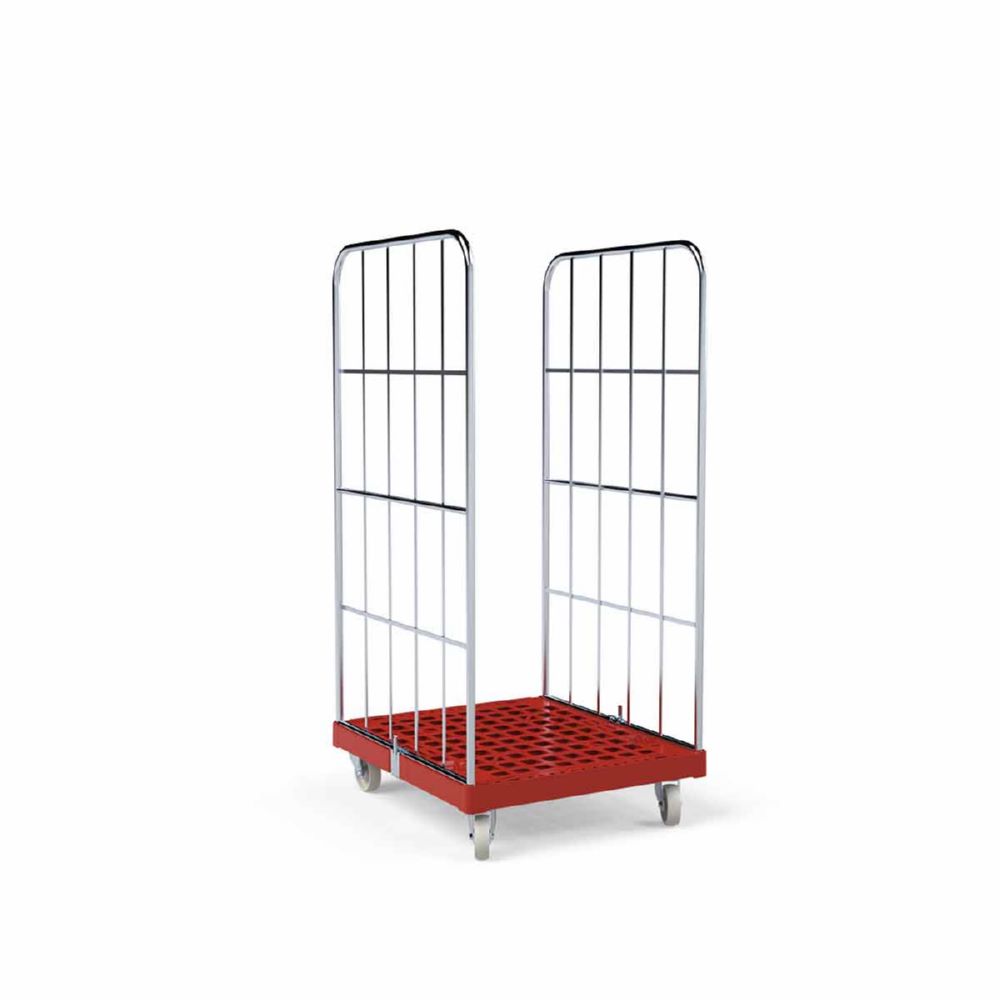 Produktbild ESB Rollbehälter 1350 KU 2 seitig rot 724 x 815 x 1530 mm bild 2