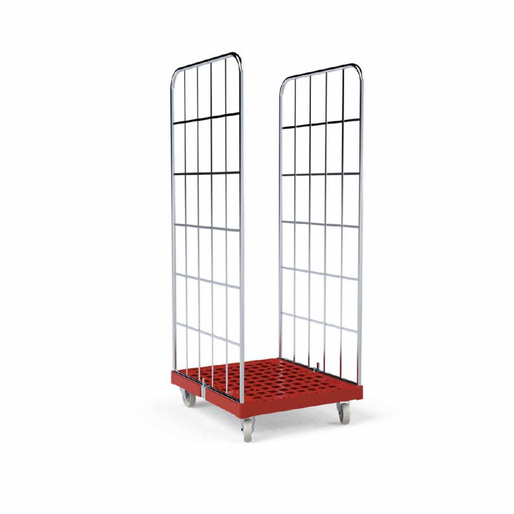 Produktbild ESB Rollbehälter 1650 KU 2 seitig rot 724 x 815 x 1830 mm bild 2