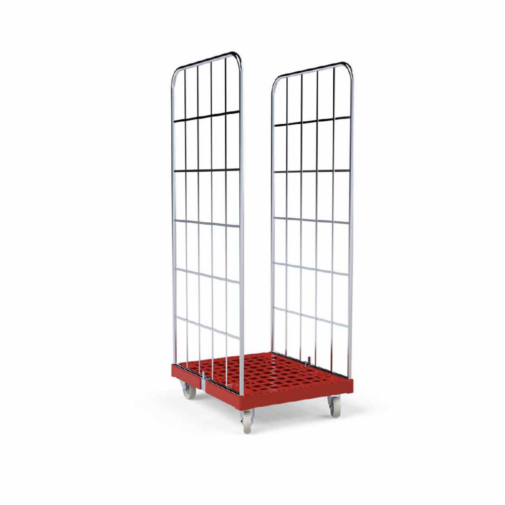 Produktbild ESB Rollbehälter 1650 KU Cr3 in rot 682 x 815 x 1850 mm bild 4