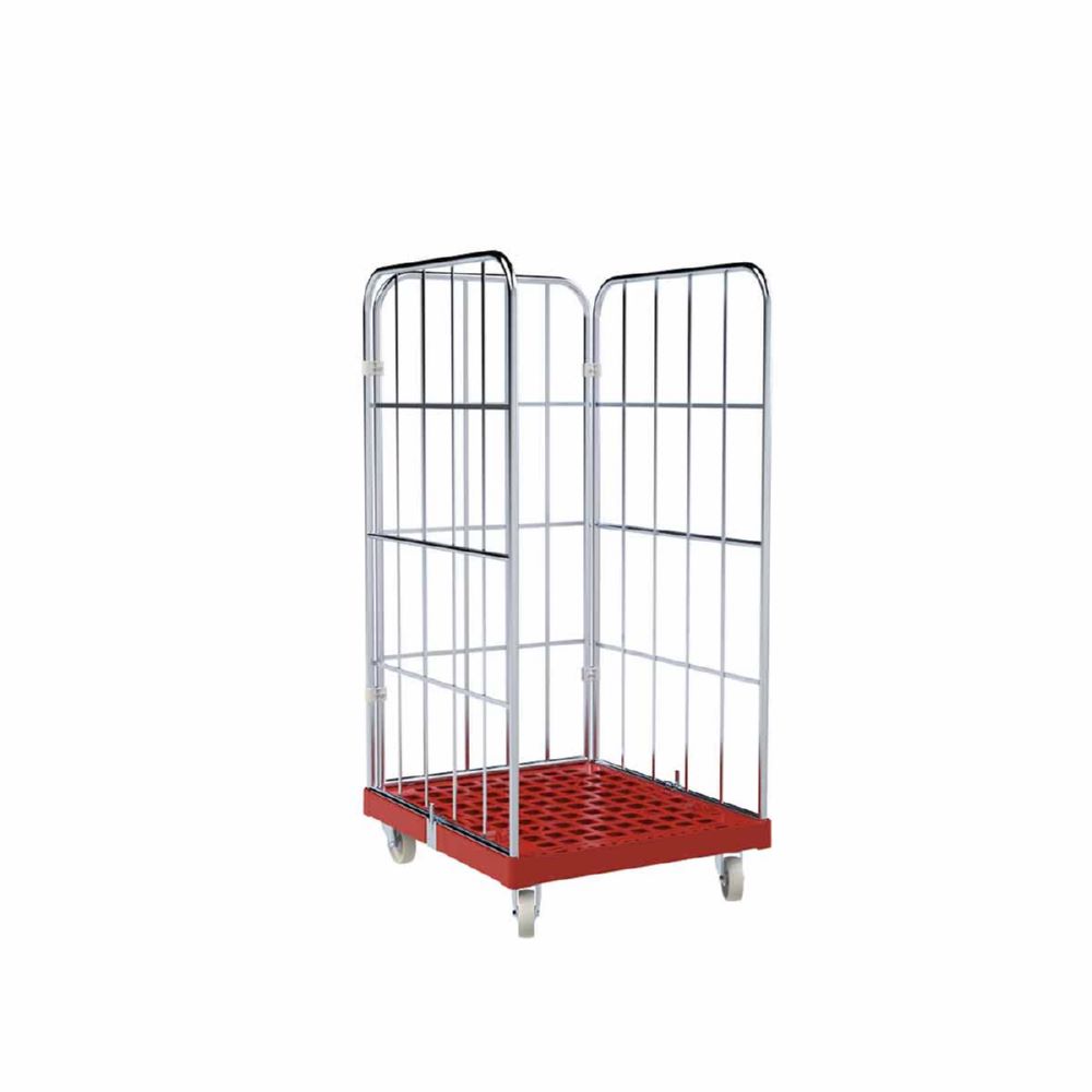 Produktbild ESB Rollbehälter 1350 KU Cr3 in rot 724 x 815 x 1530 mm