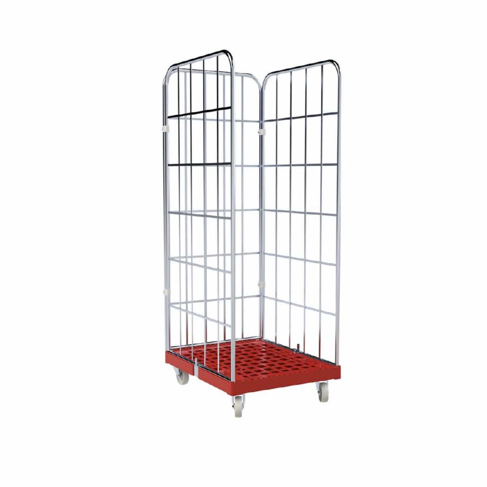 Produktbild ESB Rollbehälter 1650 KU Cr 3 rot 682 x 815 x 1830 mm