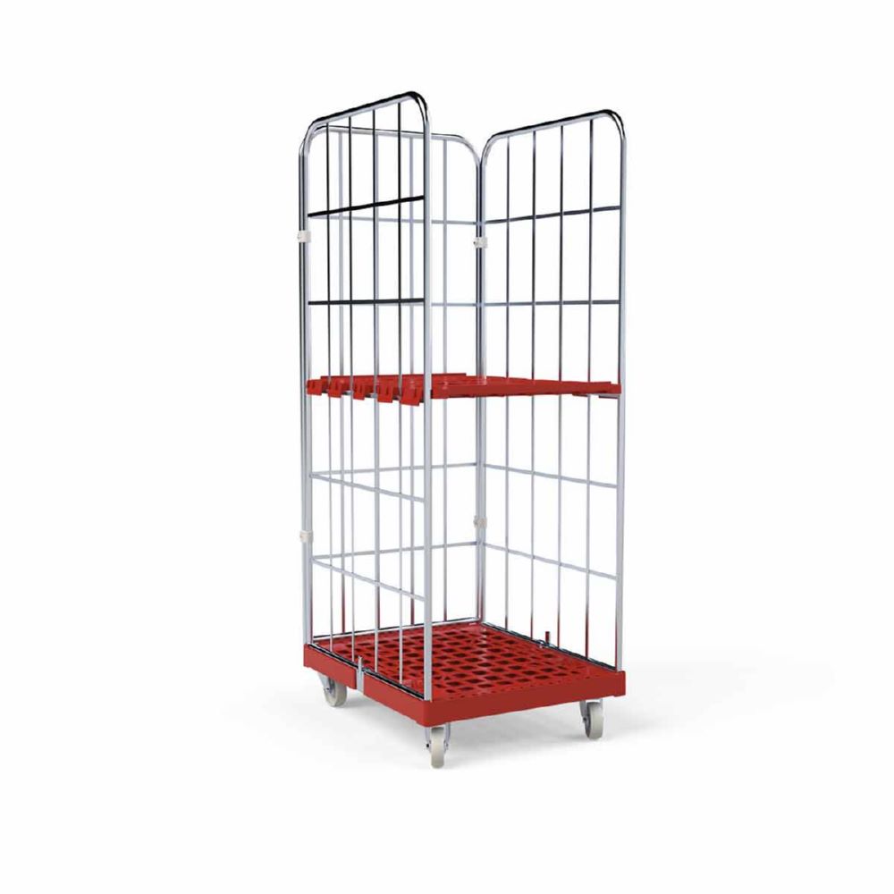 Produktbild ESB Rollbehälter 1650 KU Cr 3 rot 682 x 815 x 1830 mm bild 3