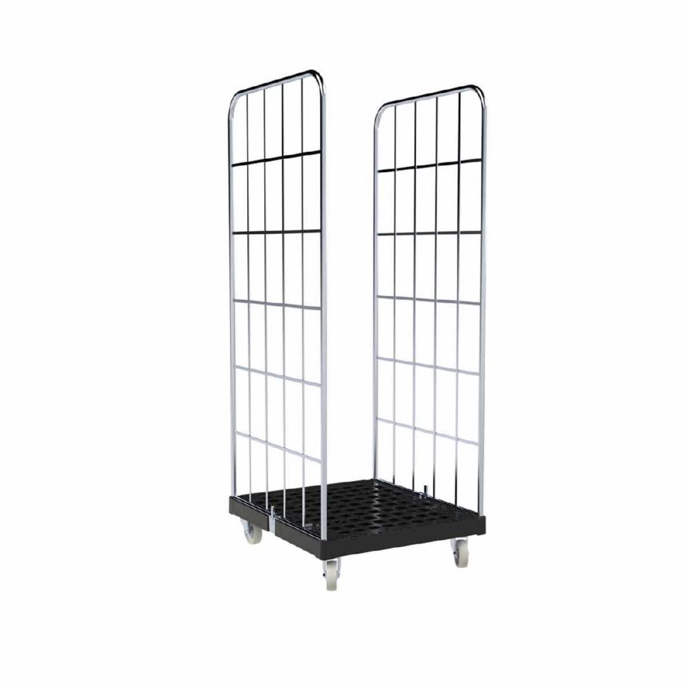 Produktbild ESB Rollbehälter 1650 KU 2 seitig schwarz 724 x 815 x 1830 mm