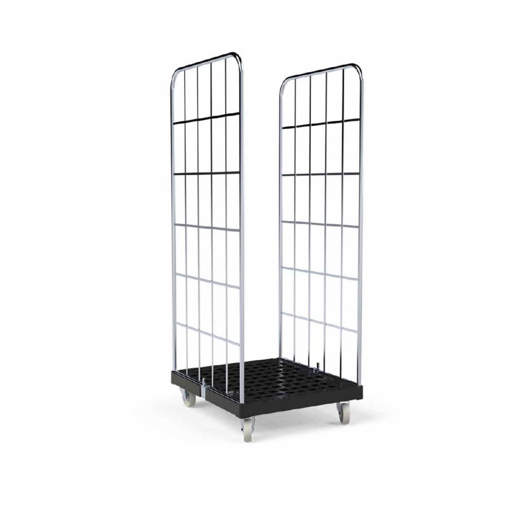 Produktbild ESB Rollbehälter 1650 KU 2 seitig schwarz 724 x 815 x 1830 mm bild 2