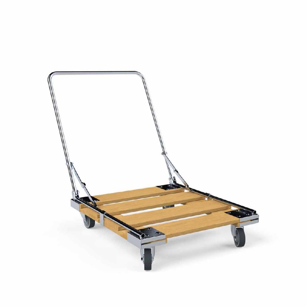 Produktbild ESB Rollplatte HO d100TPE klappbarem Schiebebügel 724 x 810 mm bild 2