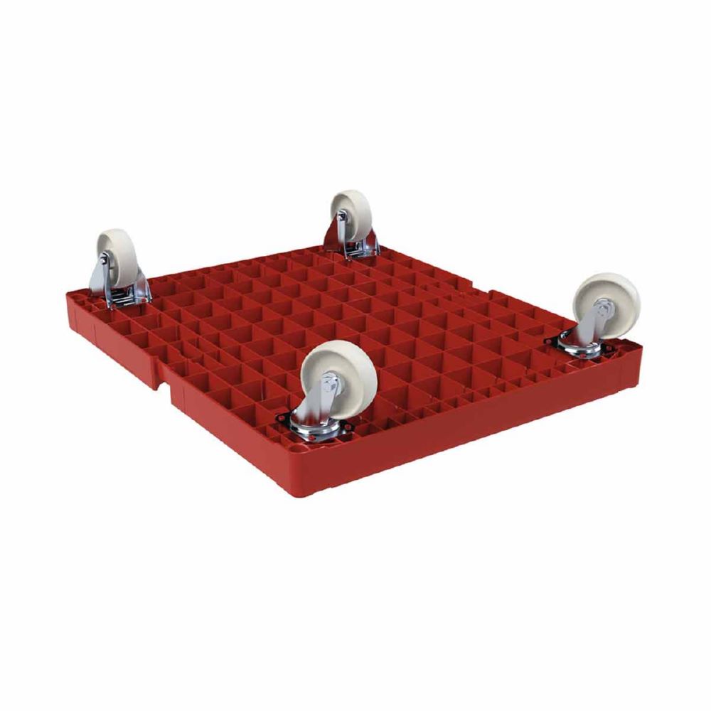 Produktbild ESB Rollplatte KU d108PP rot Maße 682 x 815 x 192 mm bild 2
