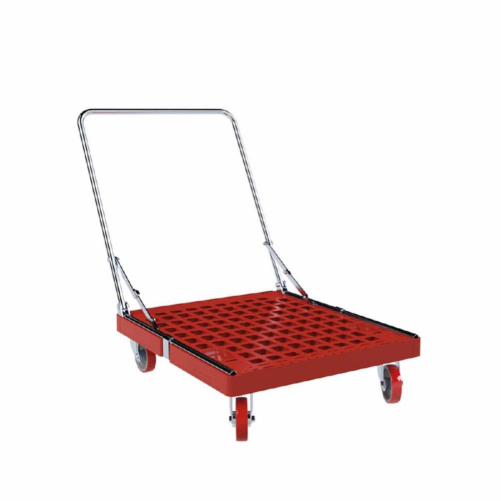 Produktbild ESB Rollplatte KU mit Schiebebügel rot 724 x 815 mm