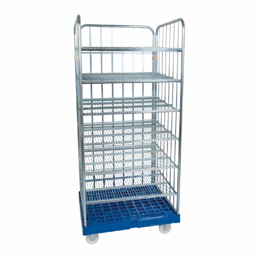 Produktbild ESB Rollregal 1600 KU 3 Böden einlegbar blau H 1790 mm bild 5