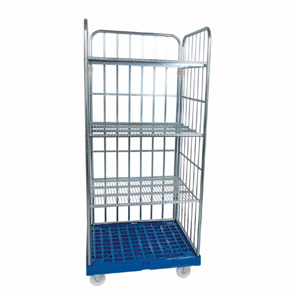 Produktbild ESB Rollregal 1600 KU ohne Neigung in blau H 1790 mm bild 2