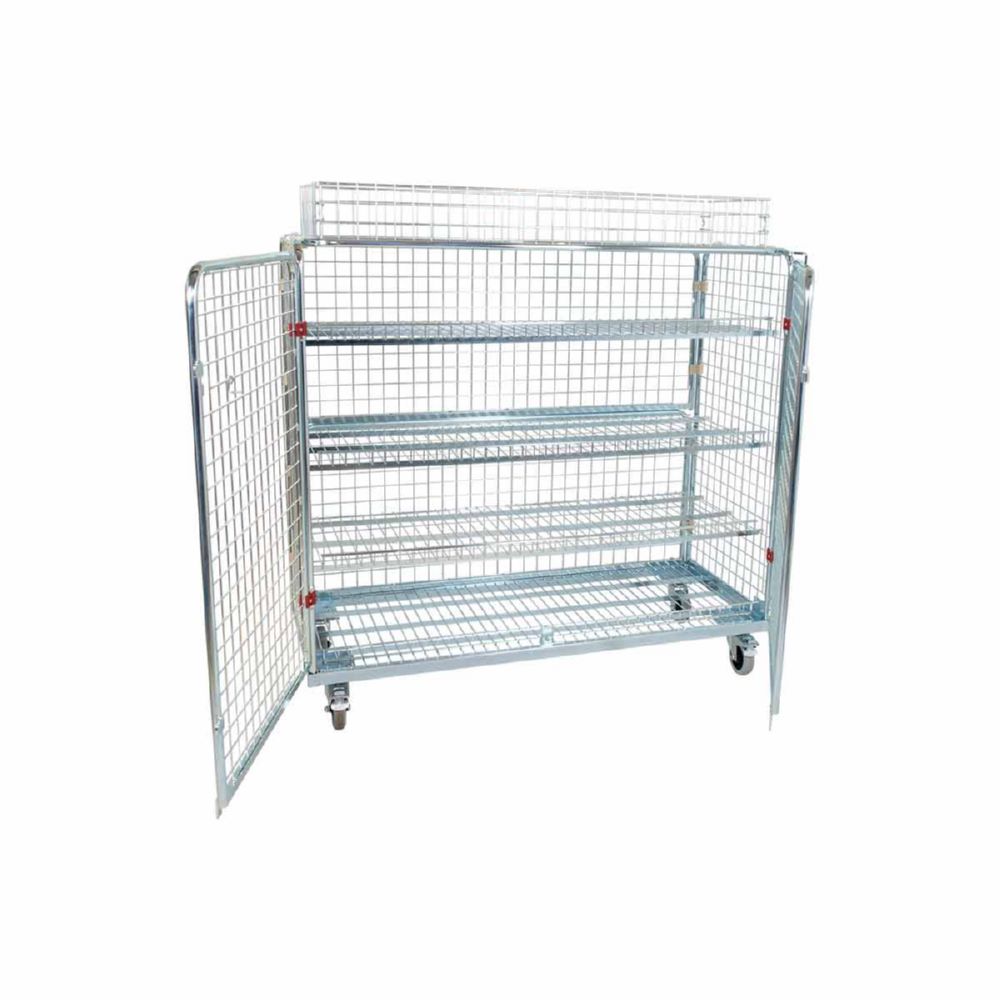 Produktbild ESB Stahlrollbehälter ADB 1200 mit Einlegeböden H 1545 mm bild 2