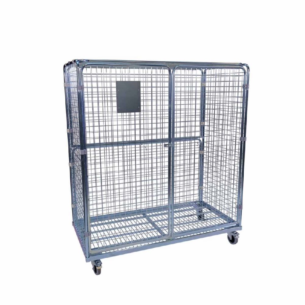 Produktbild ESB Stahlrollbehälter ADB 1600 2 Flügeltüren Maße 1600 x 800 x 1820 mm