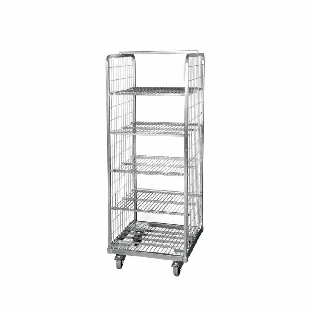 Produktbild ESB Stahlrollbehälter 1490 einlegbare Böden 610 x 610 mm