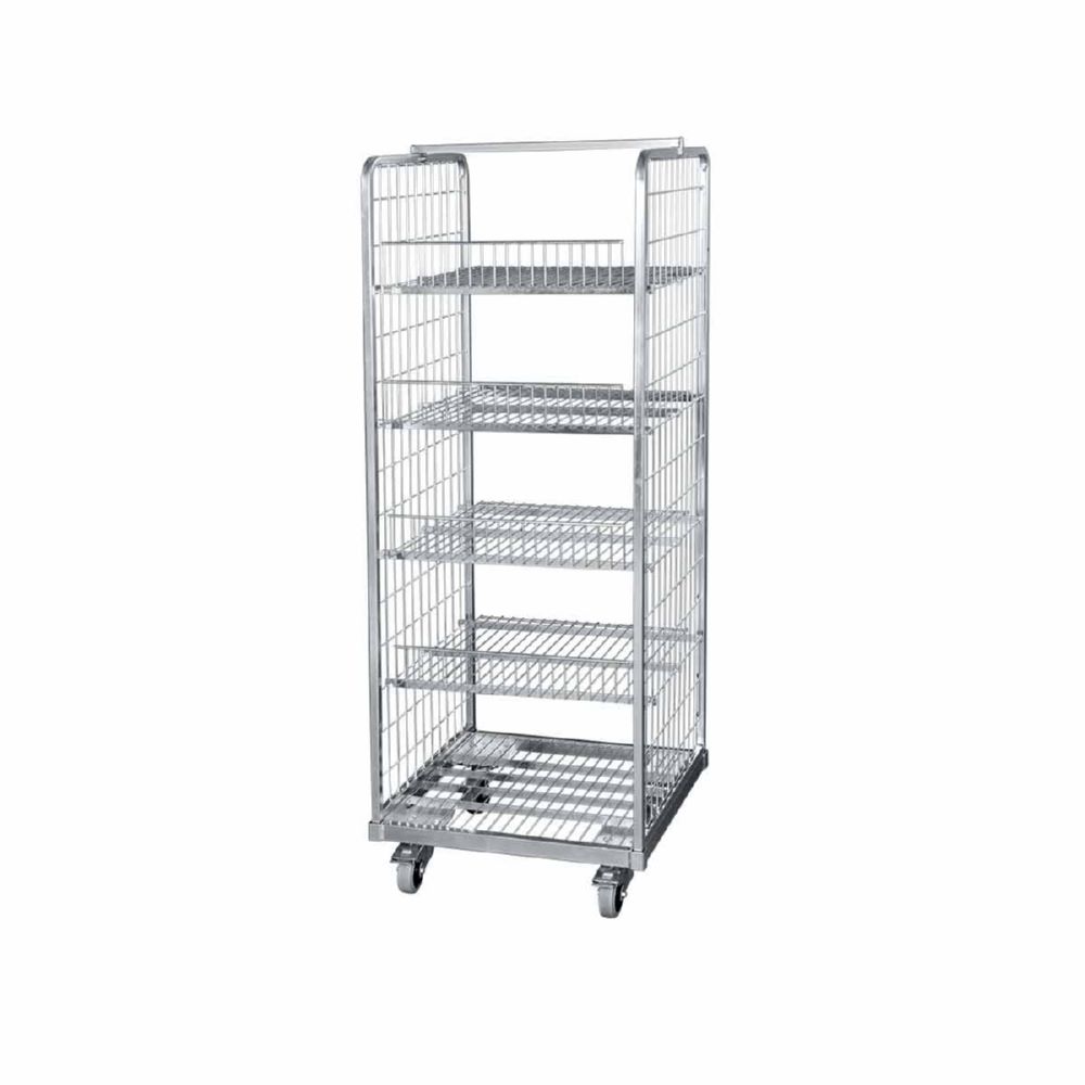 Produktbild ESB Stahlrollbehälter 1490 mit Stabilisierungsstange 610 x 610 x 1675 mm