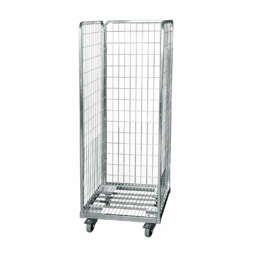 Produktbild ESB Stahlrollbehälter 1490 Maße 610 x 610 x 1655 mm