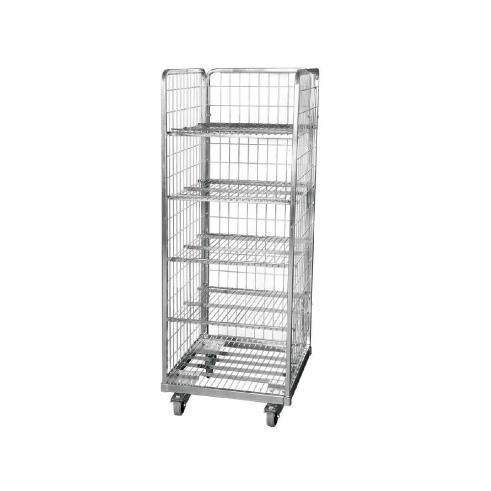 Produktbild ESB Stahlrollbehälter 1490 Böden einlegbar 610 x 610 x 1655 mm