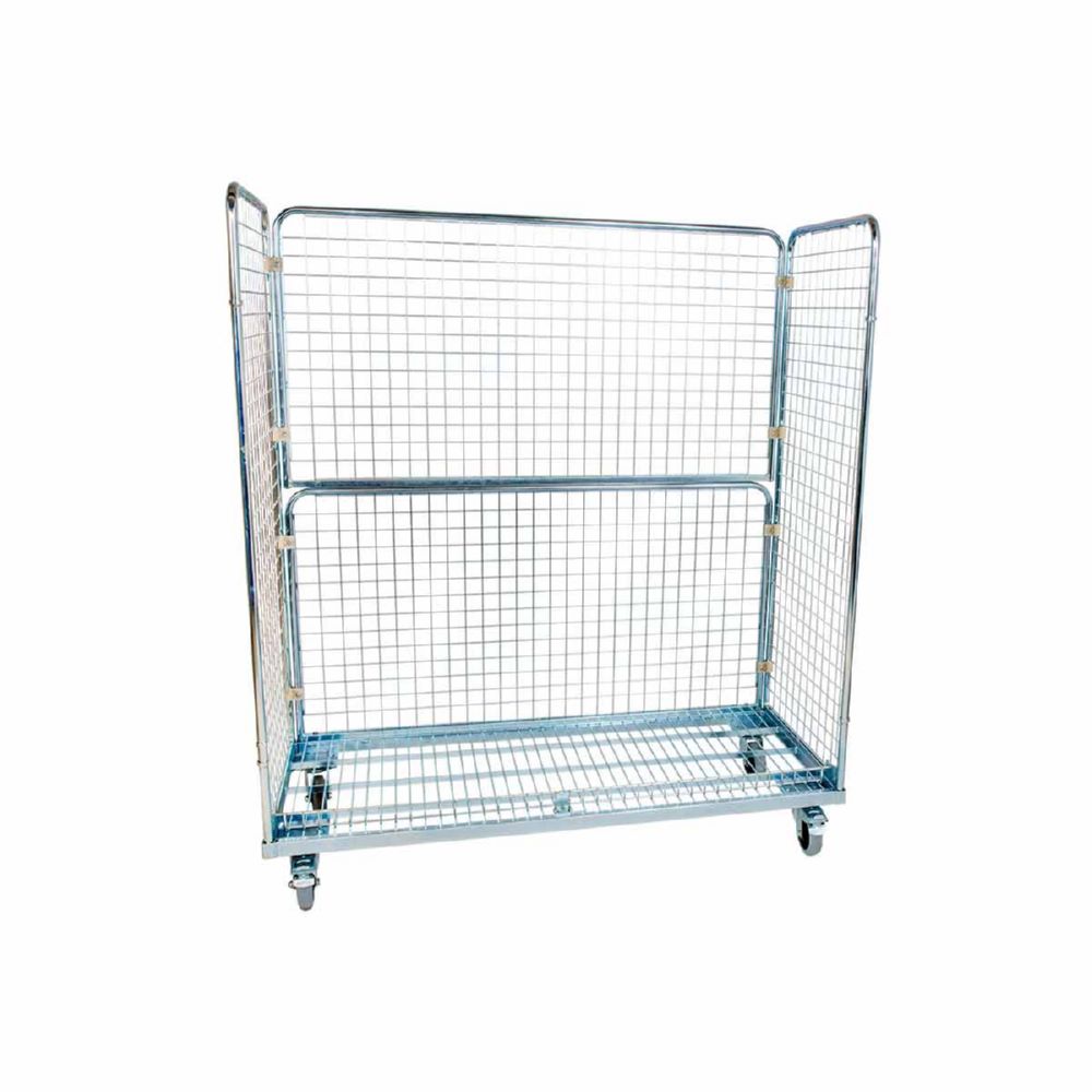 Produktbild ESB Stahlrollbehälter 1500 mit Gitter 1500 x 620 x 1700 mm