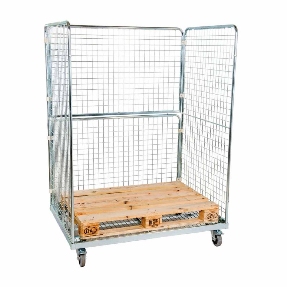 Produktbild ESB Stahlrollbehälter 1600 mit Gitter H 1820 mm bild 2