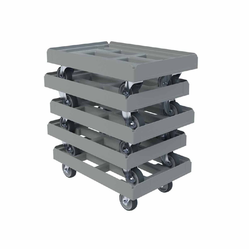 Produktbild ESB Transportroller KU offen grau 410 x 610 x 183 mm bild 2