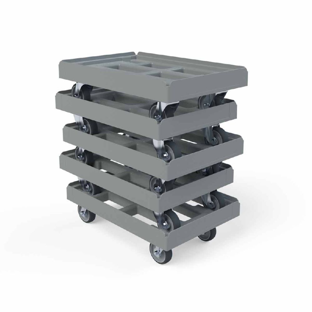 Produktbild ESB Transportroller KU offen grau 410 x 610 x 183 mm bild 3