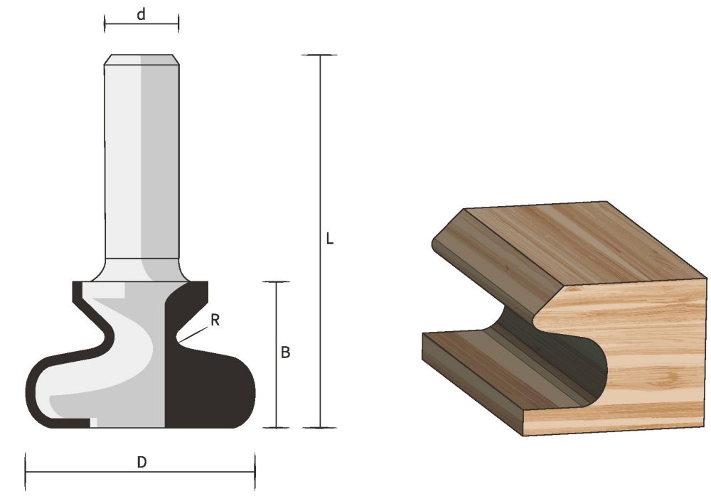 Produktbild Famag HM-GriffNutfräser Schafdurchmesser 8,0mm