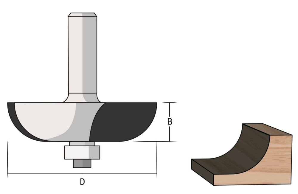 Produktbild Famag HM Hohlkehlfräser Durchmesser 34,9mm bild 1