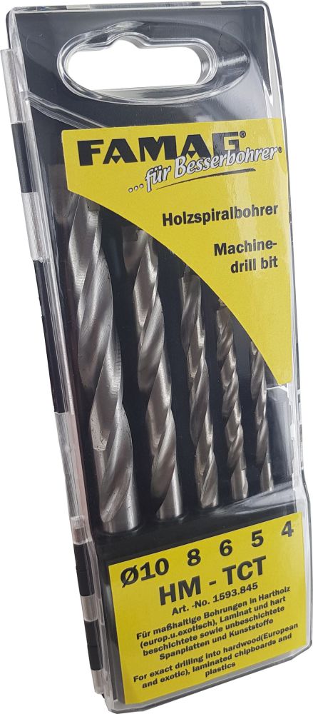 Produktbild Famag Holzspiralbohrer 1593 HM-bestückt Set mit 7 Teilen bild 2