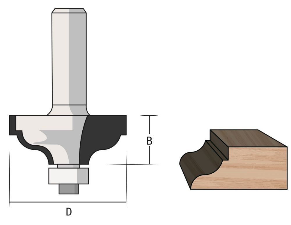 Produktbild Famag HM-Profilfräser mit Kugel 12,7 mm