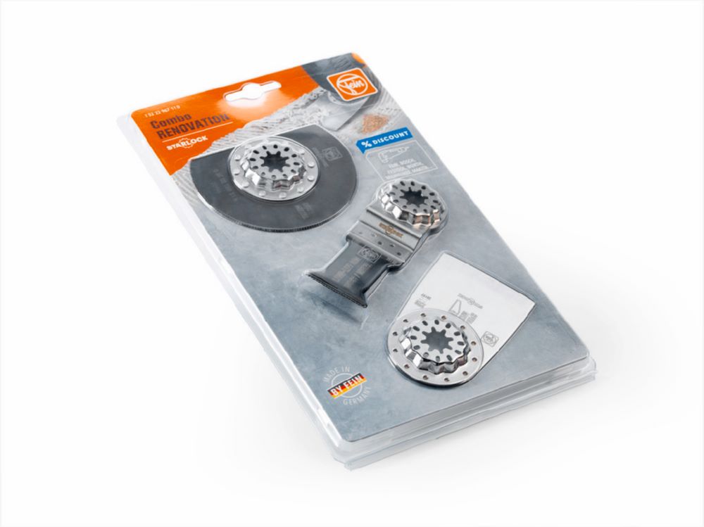 Produktbild Fein Elektowerkzeuge Renovierungsset Combo Starlock Renovation Aufnahme SL für Multitool bild 2