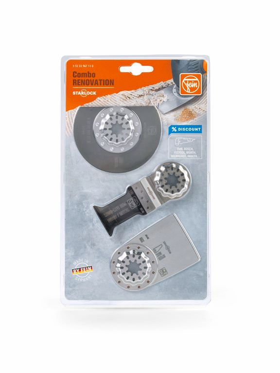 Produktbild Fein Elektowerkzeuge Renovierungsset Combo Starlock Renovation Aufnahme SL für Multitool bild 3