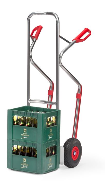 Produktbild FETRA Alu-Stapelkarre A1330P Tragkraft 200 kg PU-Vollmaterial bild 2