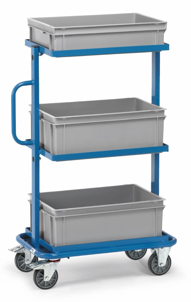 Produktbild Fetra Beistellwagen 32902 Transportwagen mit 3 Kästen