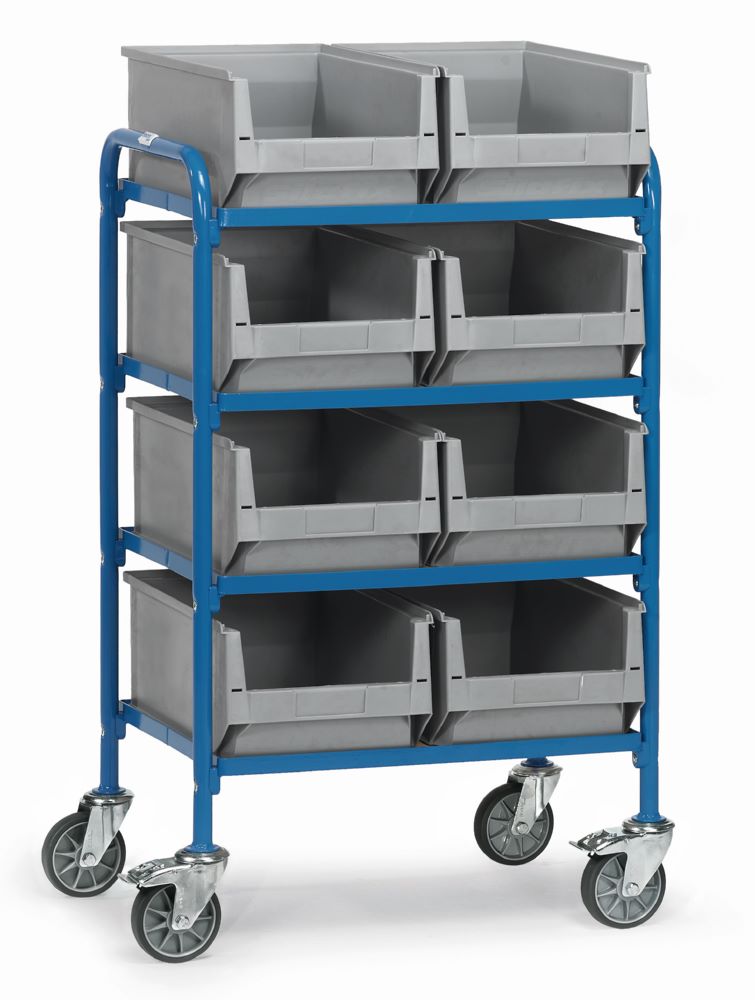 Produktbild Fetra Beistellwagen 32931 mit 8 Kästen auf 4 Etagen