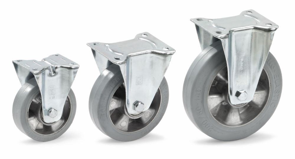 Produktbild Fetra Bockrolle 160 x 50 mm Gehäuse Stahlblech verzinkt