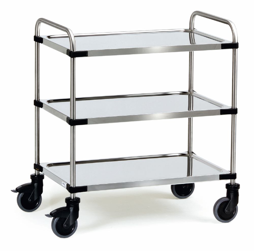 Produktbild Fetra Edelstahlwagen 5005 Maße 570 x 950 x 870 mm 4 Rollen