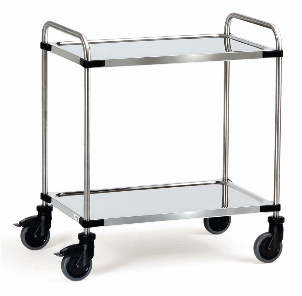 Produktbild Fetra Edelstahlwagen 5017 mit 2 Etagen 670 x 950 x 1070 mm bild 1