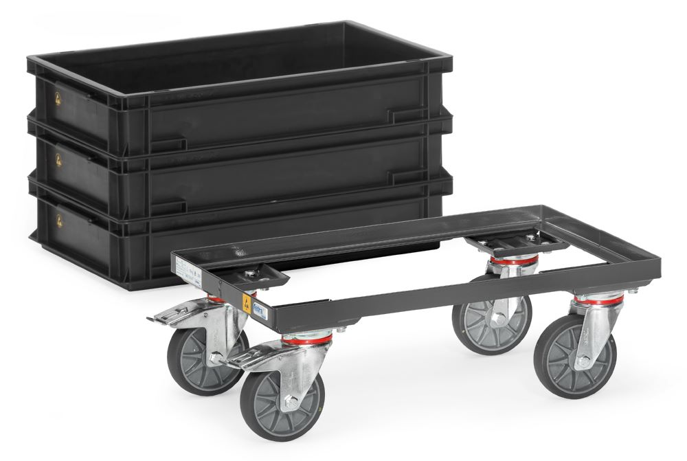 Produktbild Fetra ESD Eurokasten Roller 93580 Maße 415 x 610 mm bild 2